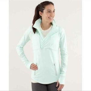 Lululemon Mint Run Reflect Half Zip
